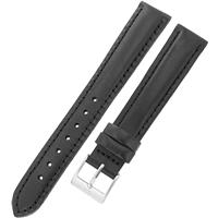 Authentic Swiss Army Brand 16mm Black Leather Strap watch band