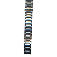 Authentic Swiss Army Brand 14mm Stainless Steel-Silver Tone watch band