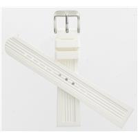 Authentic Swiss Army Brand 18mm White Rubber watch band