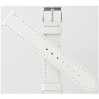 Authentic Swiss Army Brand 17mm White Leather watch band