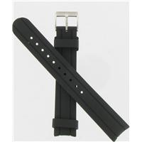 Authentic Swiss Army Brand 16mm Black Rubber watch band