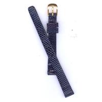 Authentic Seiko 10mm Black Genuine Lizard watch band