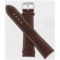 Authentic DeBeer 24mm Brown Long Sport Leather Chrono watch band