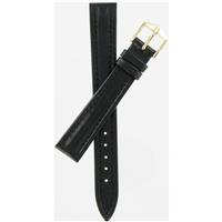 Authentic Hirsch 14mm Black Leather watch band