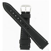 Authentic Hadley-Roma 18mm Black Rubber watch band