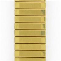 Authentic Hirsch 10-14mm Gold Tone S/S Metal watch band