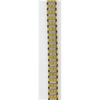 Authentic Hirsch 9-13mm Gold Tone S/S Metal watch band