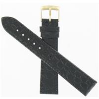 Authentic Tissot 18mm Black Leather Croco Strap watch band